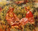 Two women in the grass 1910